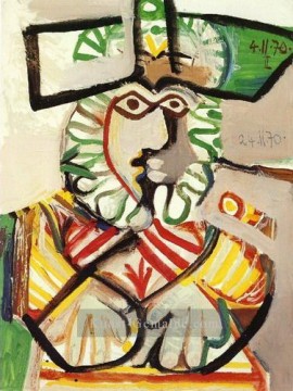 Buste d homme au chapeau 2 1970 Kubismus Ölgemälde